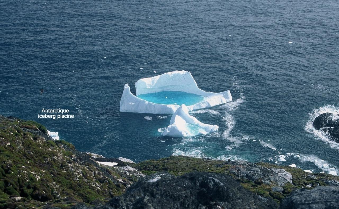 Antarctique iceberg piscine