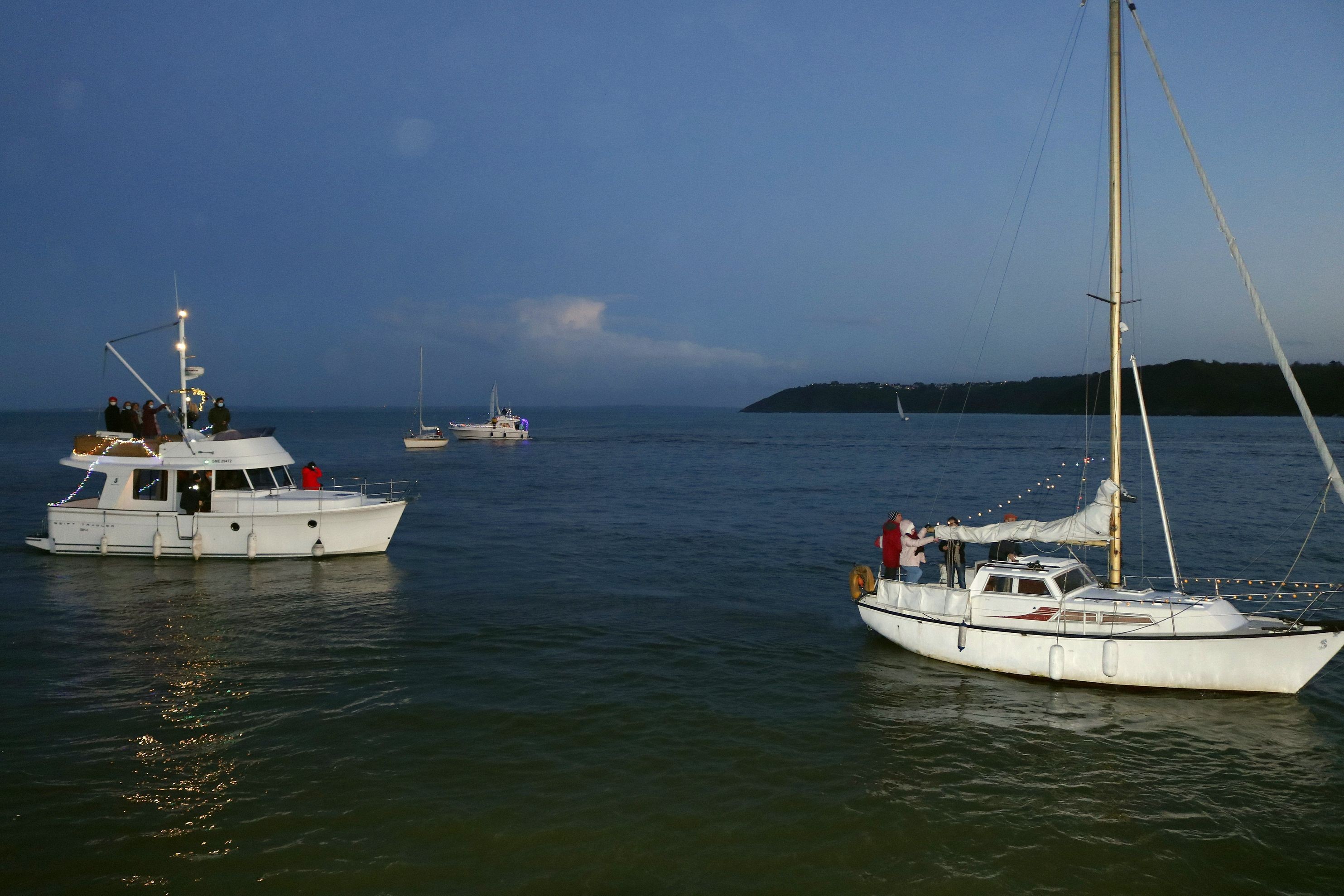 Bateaux Illuminés en rade de Binic