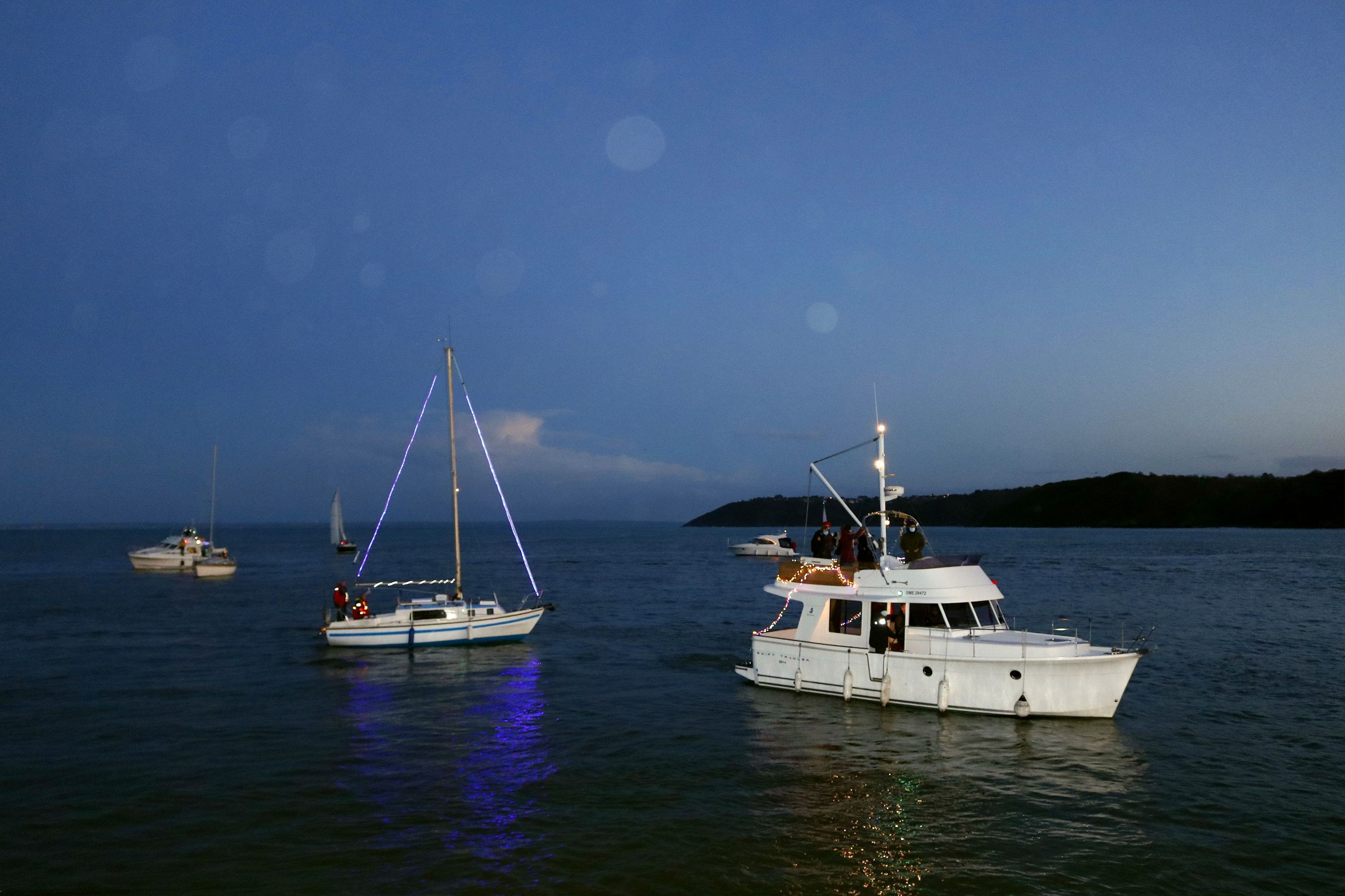 Bateaux Illuminés en rade de Binic