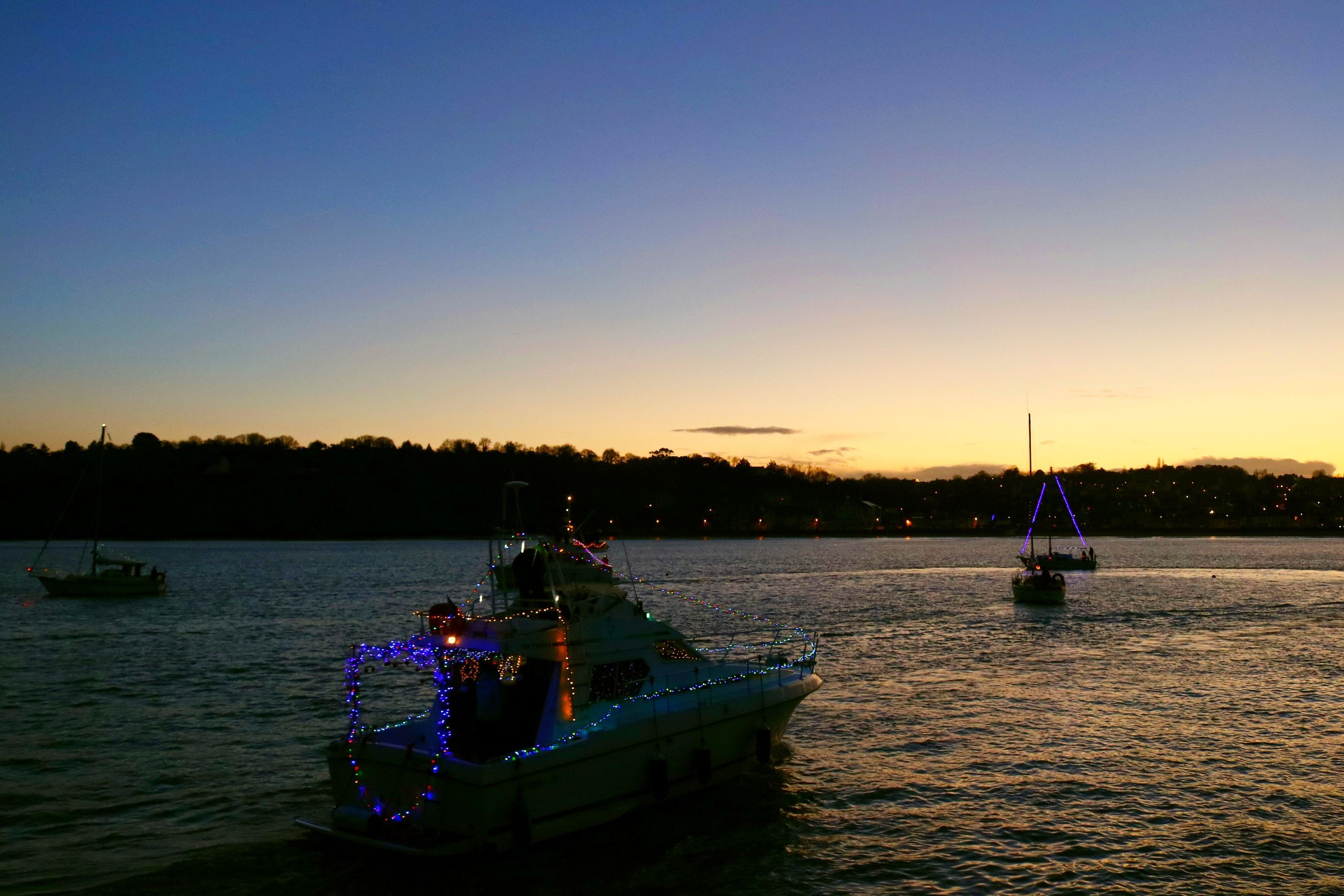 Bateaux Illuminés en rade de Binic