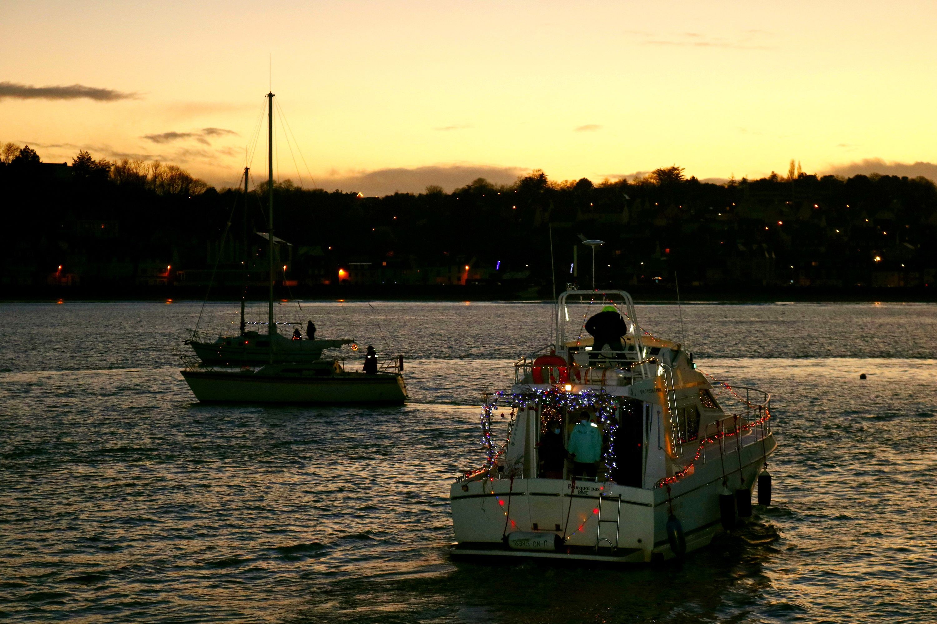 Bateaux Illuminés en rade de Binic